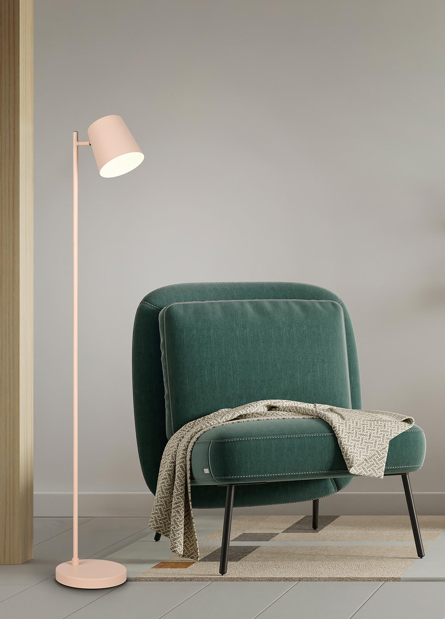 1-Flammig Blake LED-Stehleuchte Eisen Beige 2