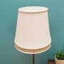 Vintage floor lamp metal wood brown 1960s 2
