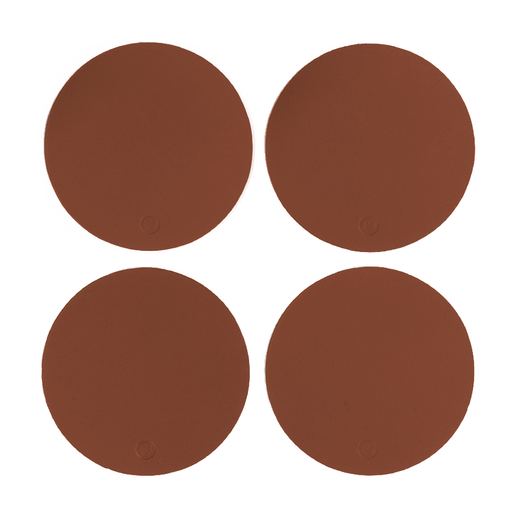 4x Sottobicchieri Tondi Cacao 0