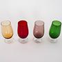 Glass Set Multicolored 1970s 4