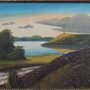 Vintage Gemälde „The Landscape with Hills” 1970er Jahre 3