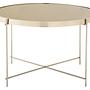 Allure Runder Beistelltisch Spiegel Gold 1