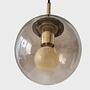 P193 4106 Pendant light smoked glass gold 4