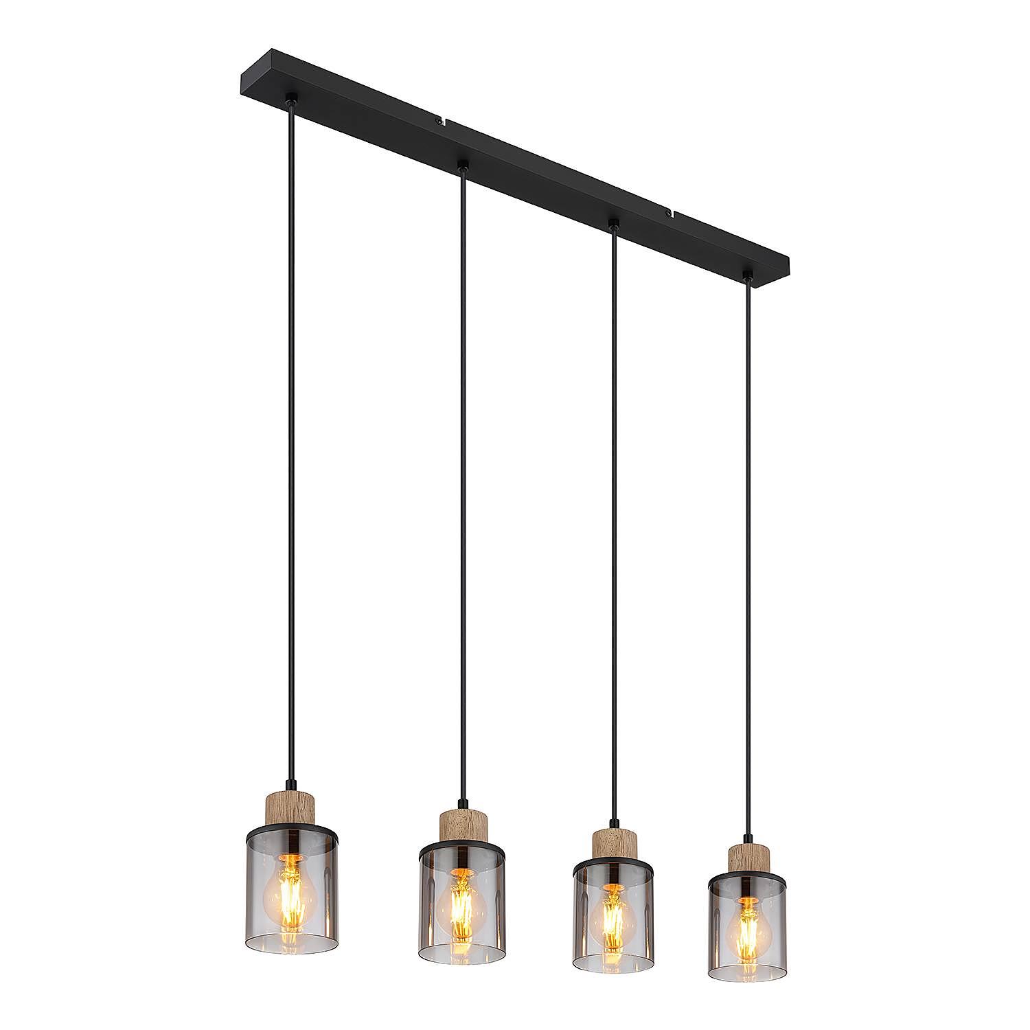 Pendelleuchte Reid Typ C Farbglas Eisen 4