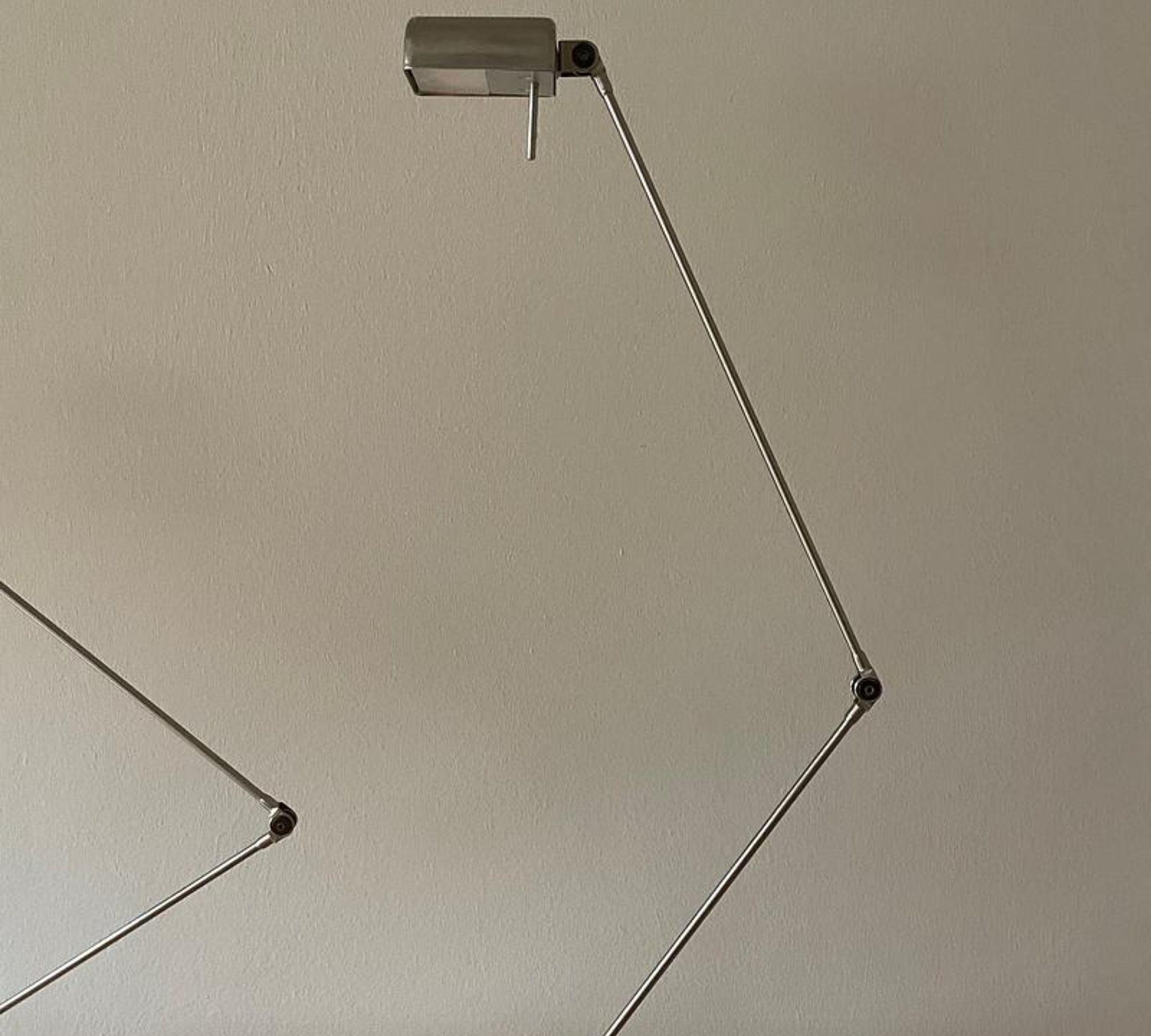 2x Vintage Daphne Tavolo LED Tischleuchte Nickel Silber 7