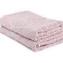 Leaf Bath Towels Cotton Plum 0