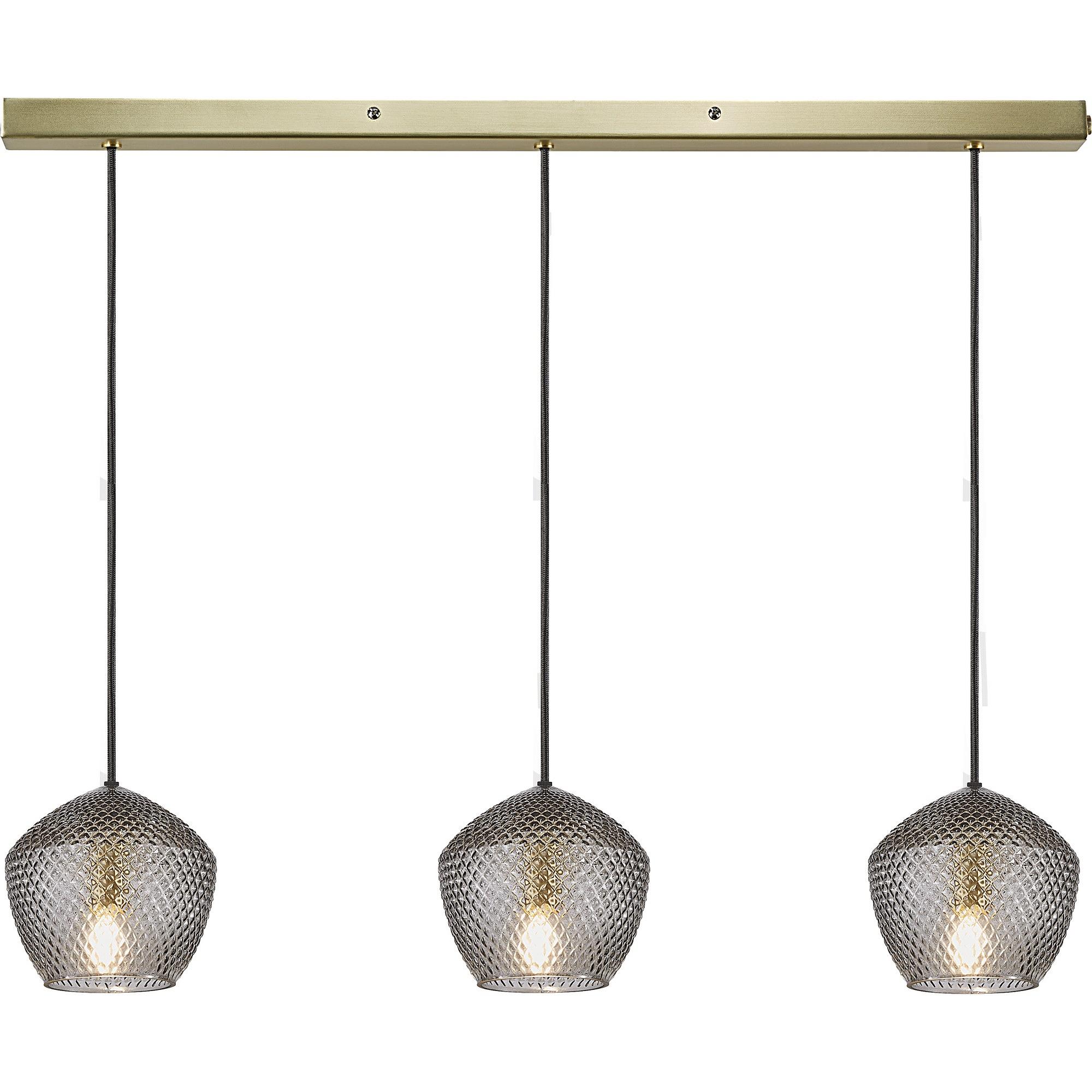 Orbiform 3-Spot Pendant Lamp Brass 4