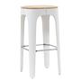 Bar stool ash white 6