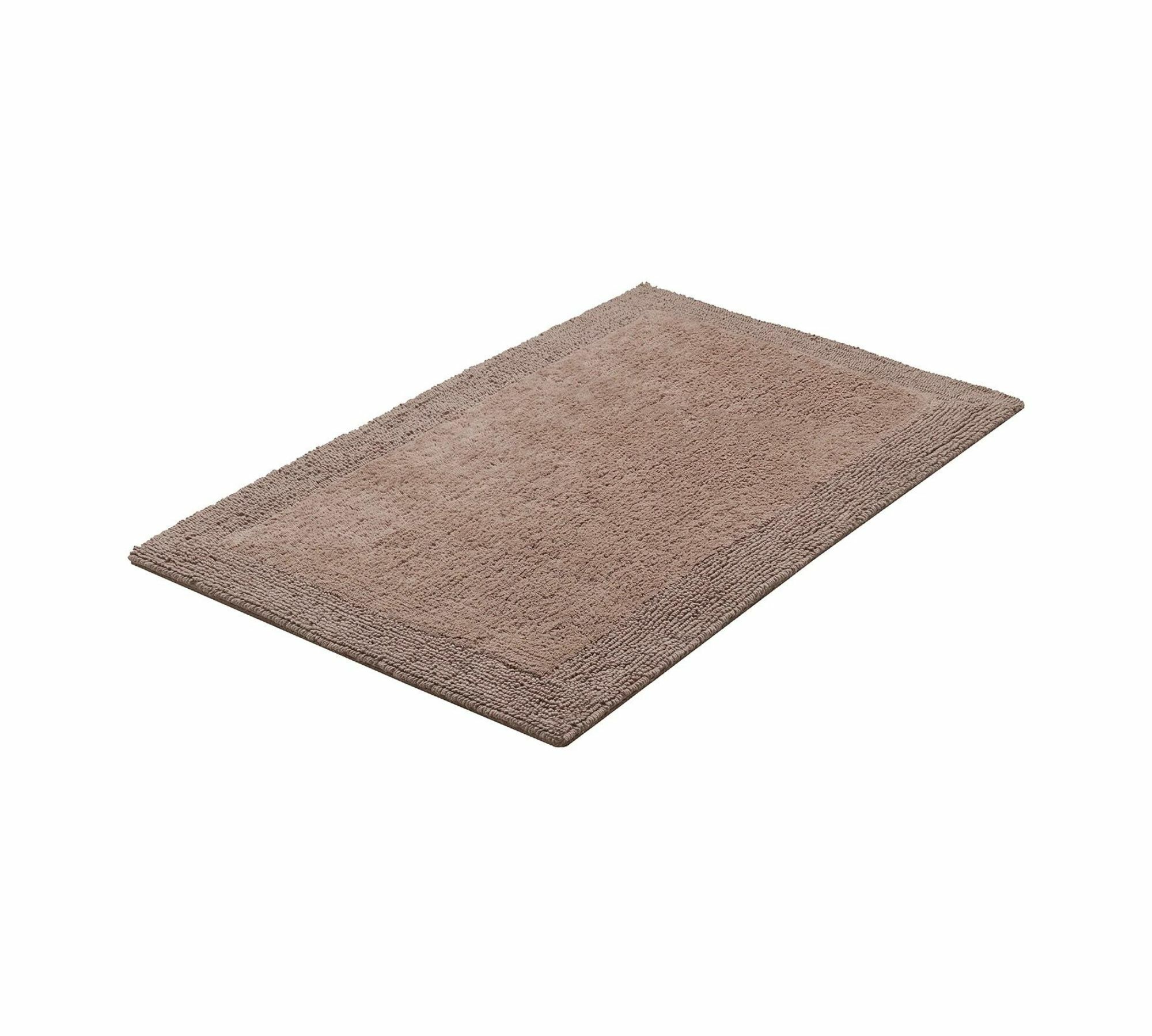 Badematte Webstoff Braun 60 x 100 cm 1