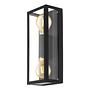 Outdoor wall lamp Alamonte 2-bulb Black 0