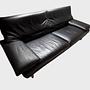 Sofa 2,5-Sitzer Leder Schwarz 3