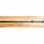 Coat rack oak wood metal black 1