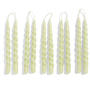 Mini Swirl Kerzen 10Er Set Grün 0