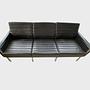 Vintage Sofa 3-Sitzer Leder Schwarz 1960er Jahre 0