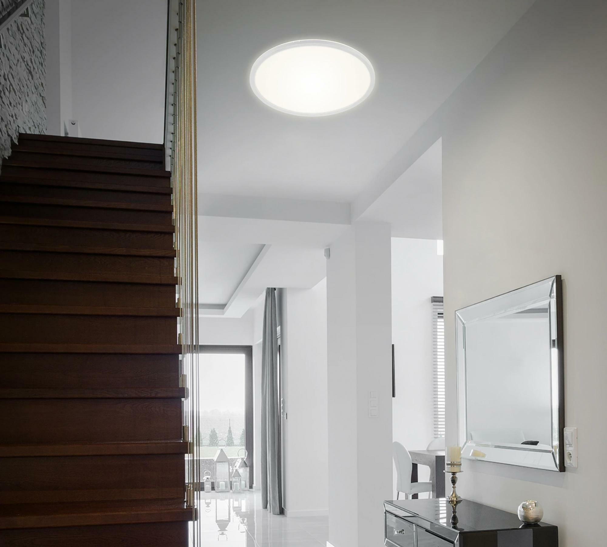 1-light LED ceiling light plastic white 2