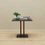 Vintage coffee table wood brown black 1980s 2