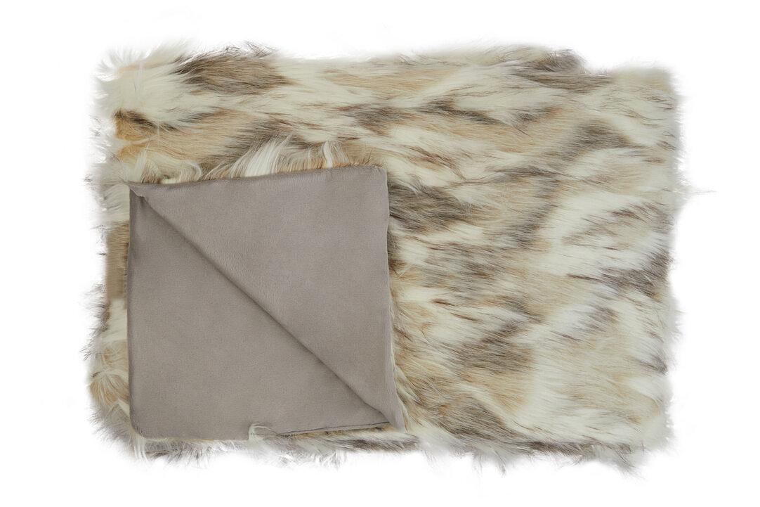 Bosie Lamina Mocha Ombre Rechteckiges Fellkissen
 3