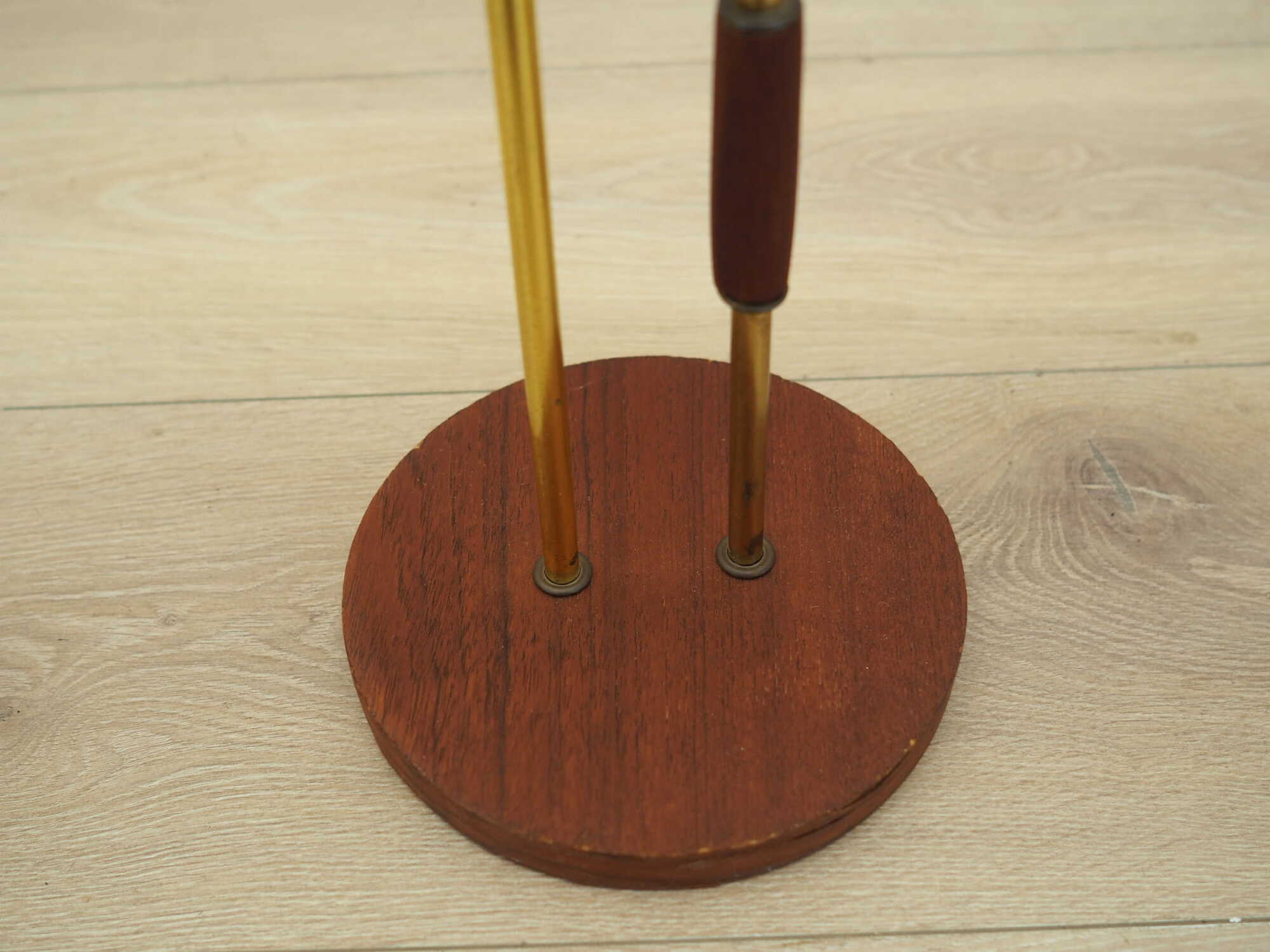 Vintage Ashtray Teak Wood Metal Brown 1970s 4