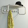 Coppin Wandgarderobe Metall Chrom 2