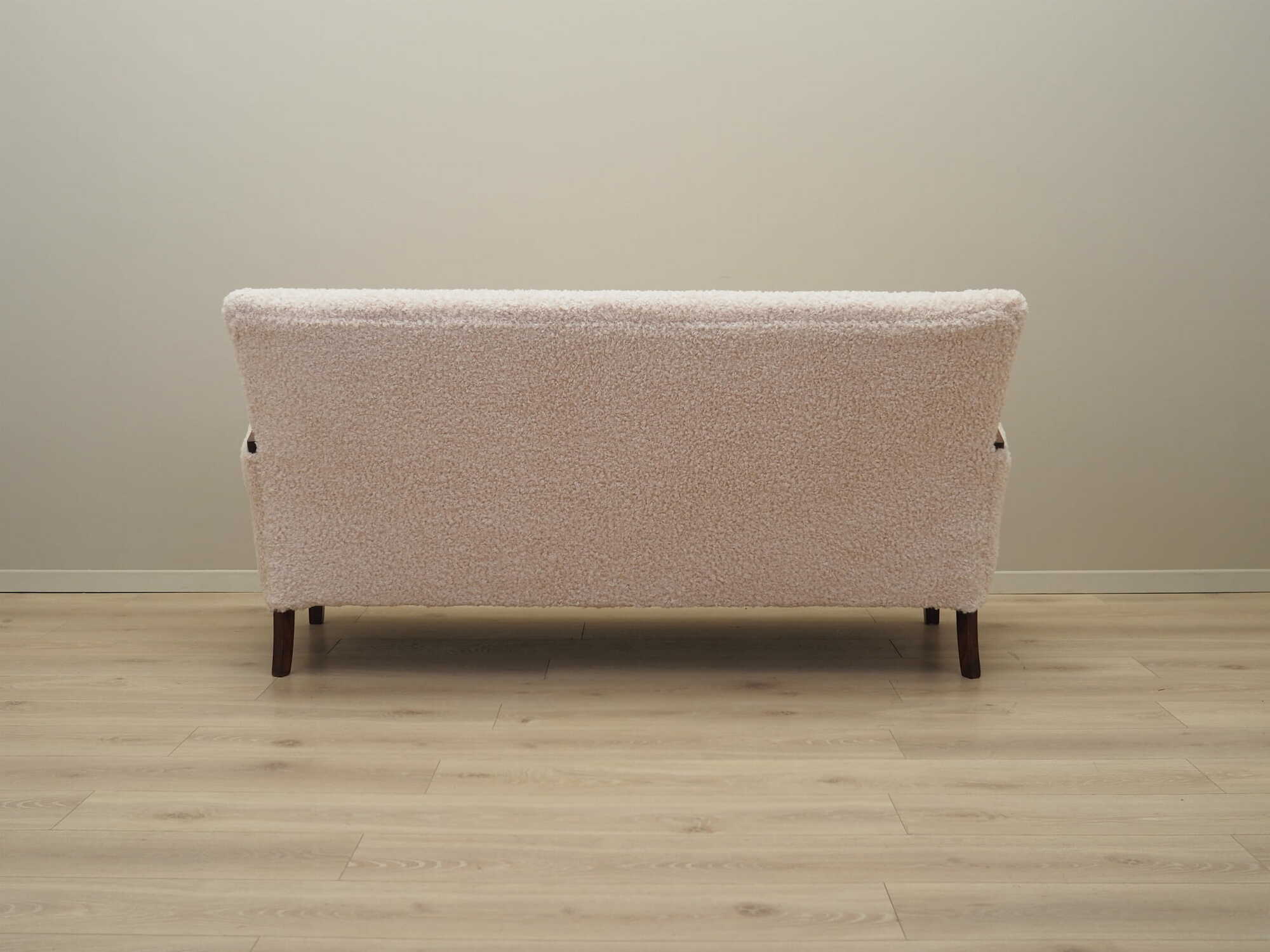 Vintage Sofa Beech wood Beige Fabric 1960s 4