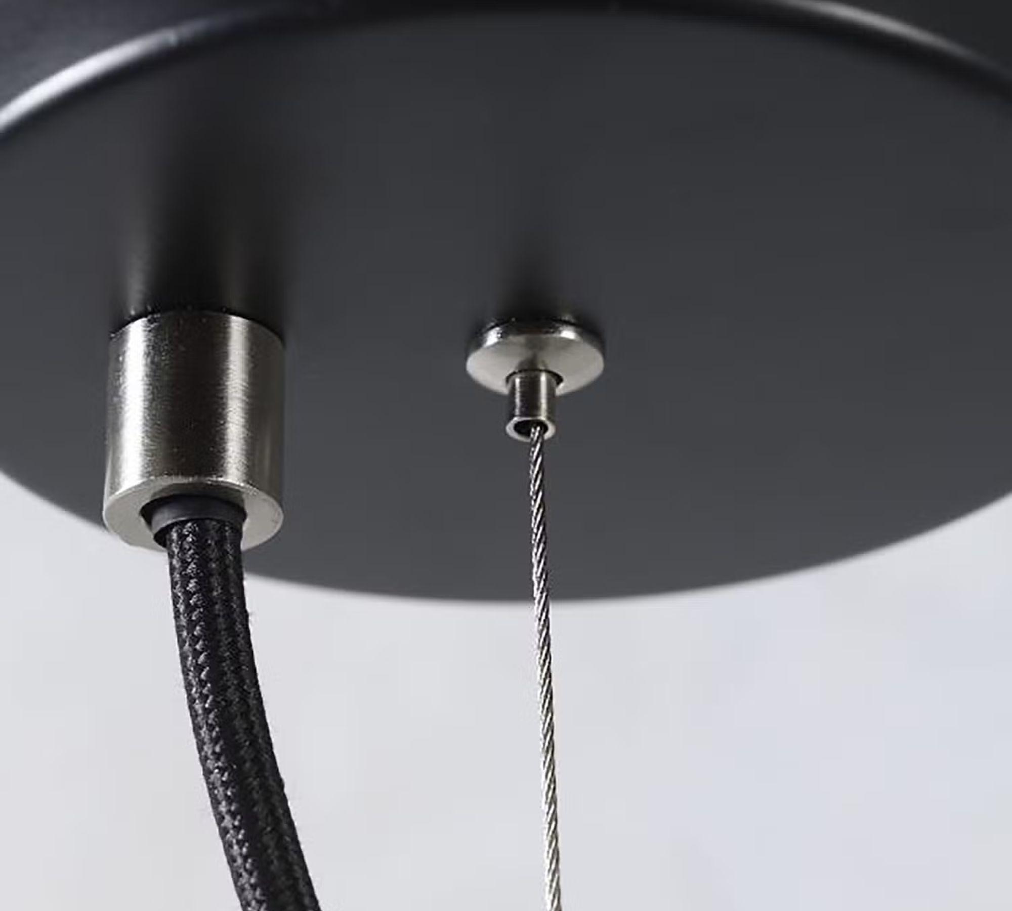 Pendant lamp 1-bulb iron black 5