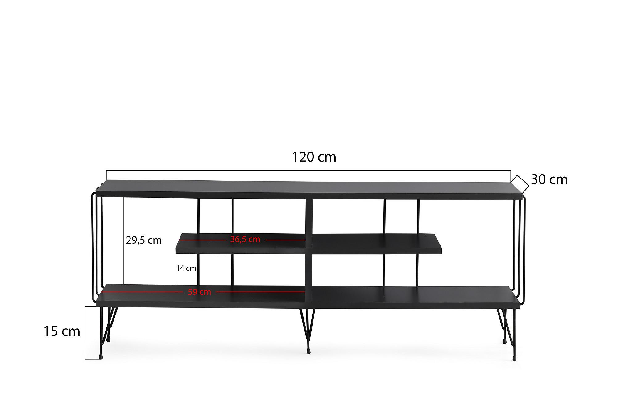 Eze Lowboard Holzfurnier Anthrazit 5
