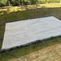 Outdoor Teppich Textil Grau 300 x 200 cm 1