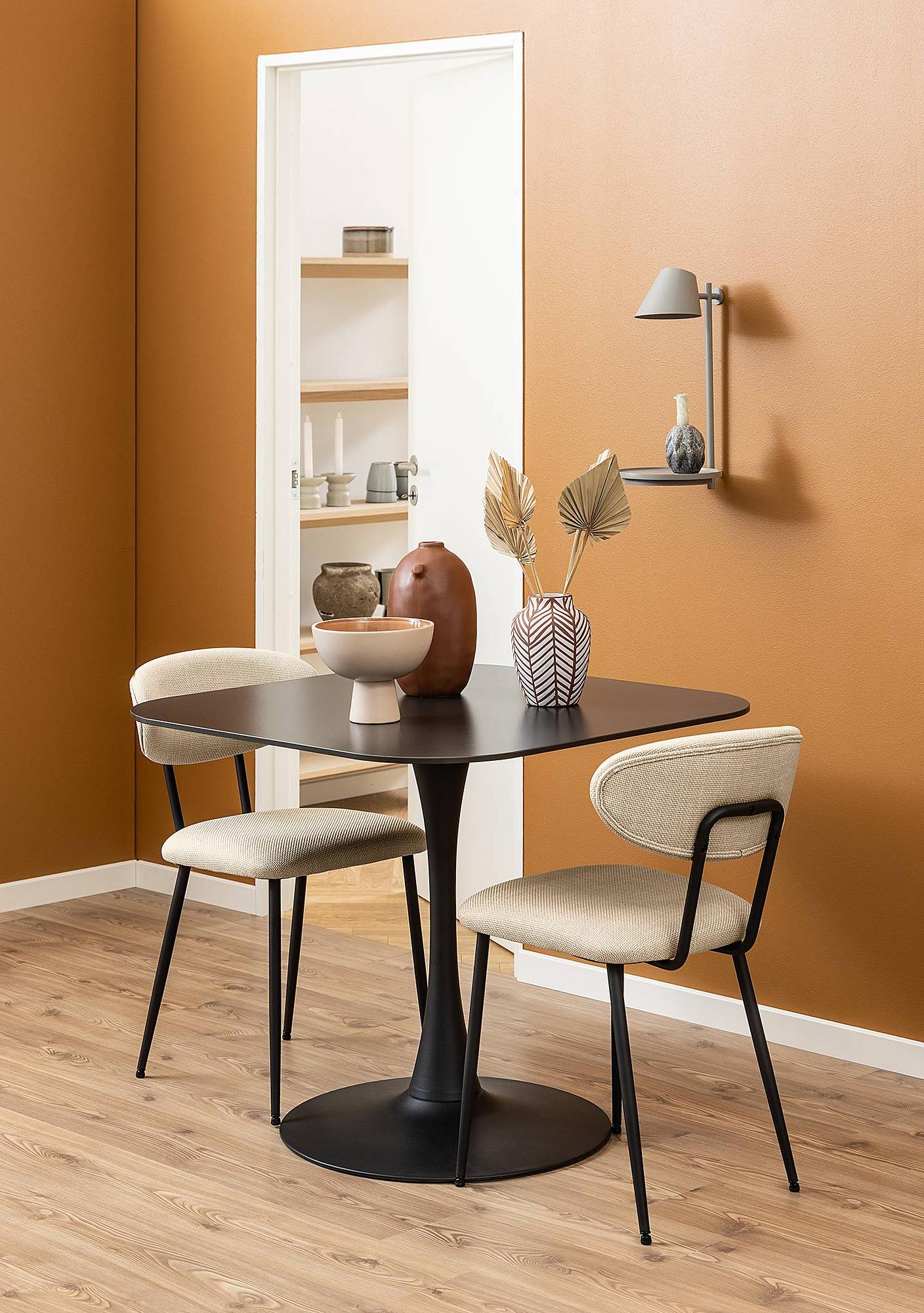 2x Esszimmerstuhl Almsted Strukturstoff Badia: Beige 2