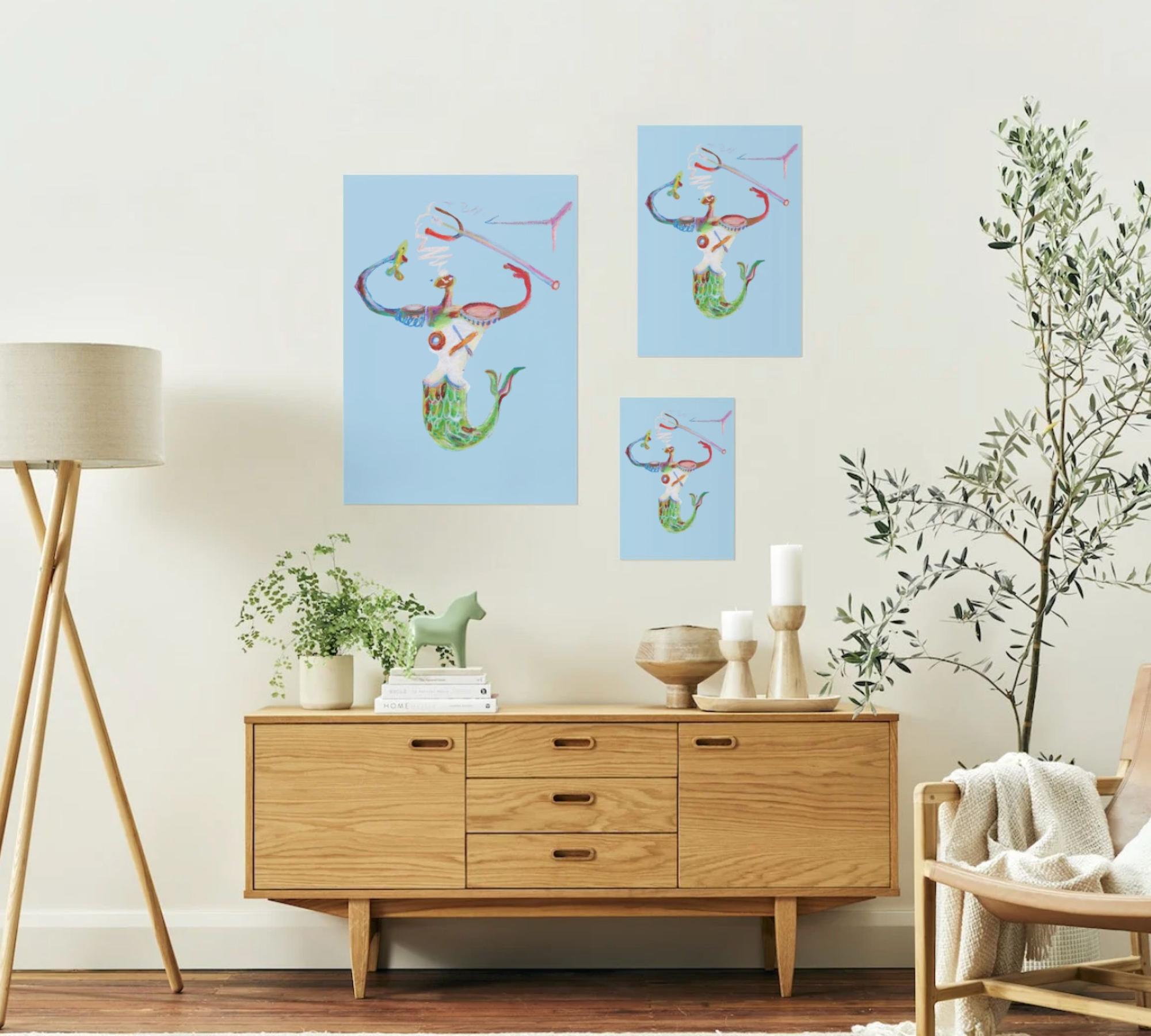 Neptuno Kunstdruck Mehrfarbig 6