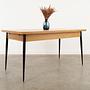 Folding table Oak 1980s 2