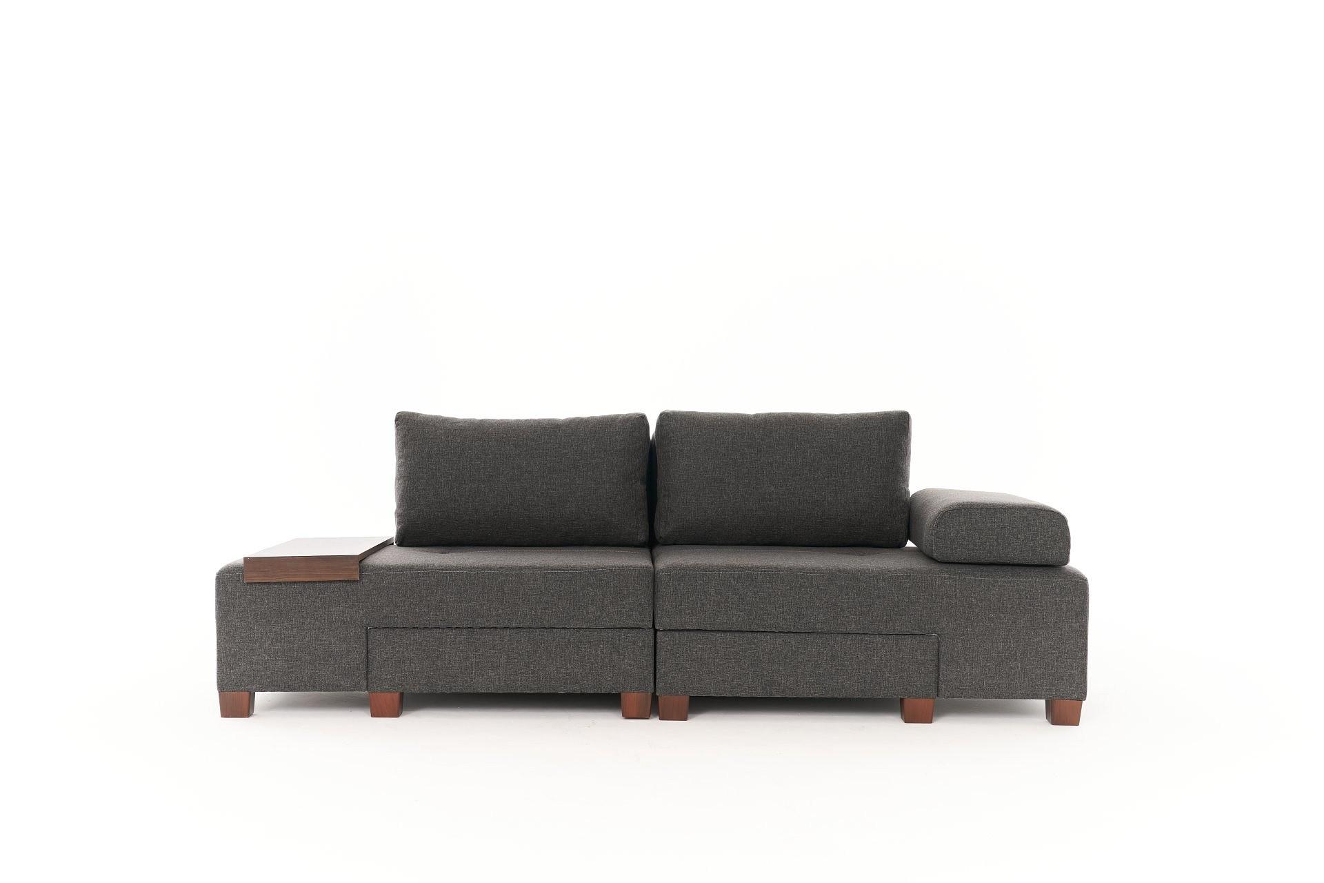 Perenna Sofa 3-Sitzer Leinen Anthrazit 8