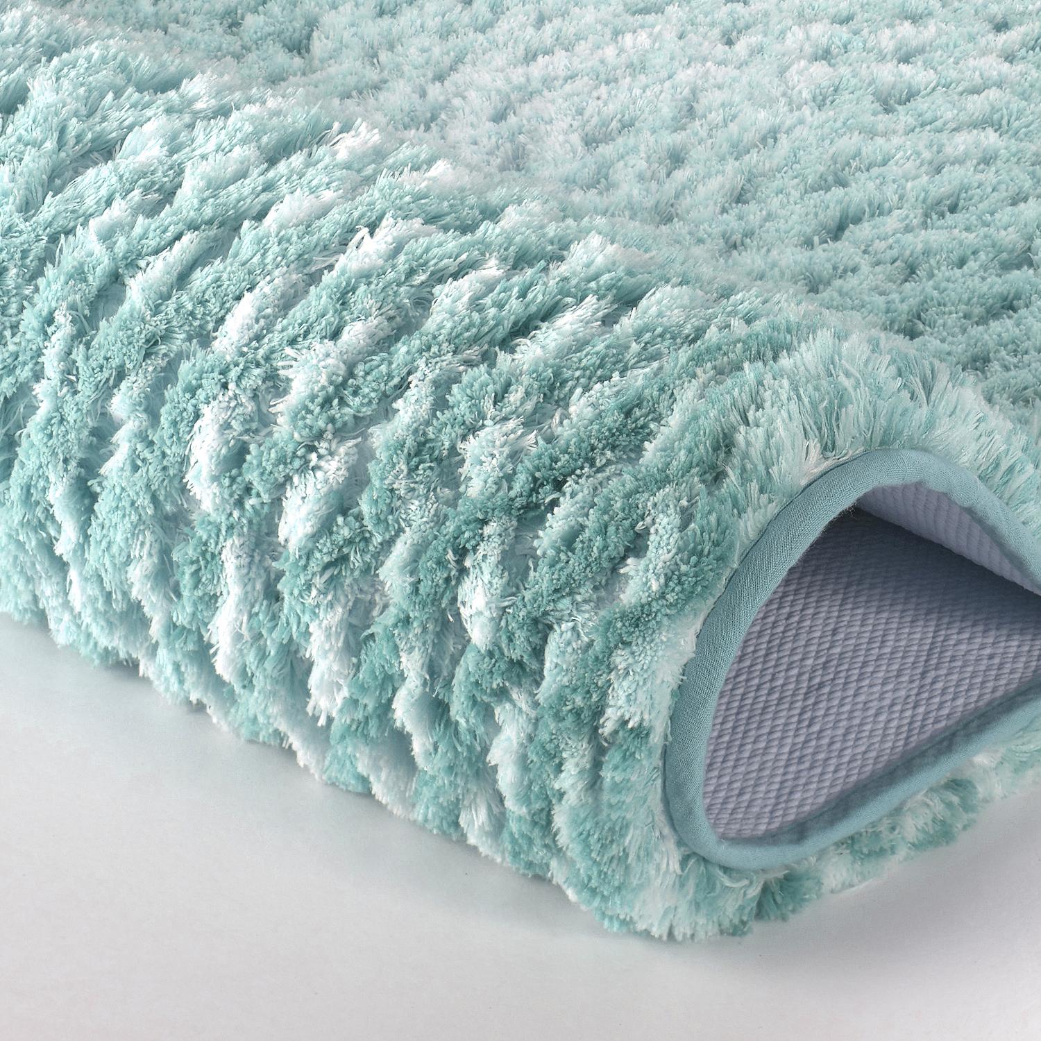 Badteppich Cory Pastellblau 120 x 70 cm 3