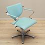 Barber chair Leather Blue 1980s 7