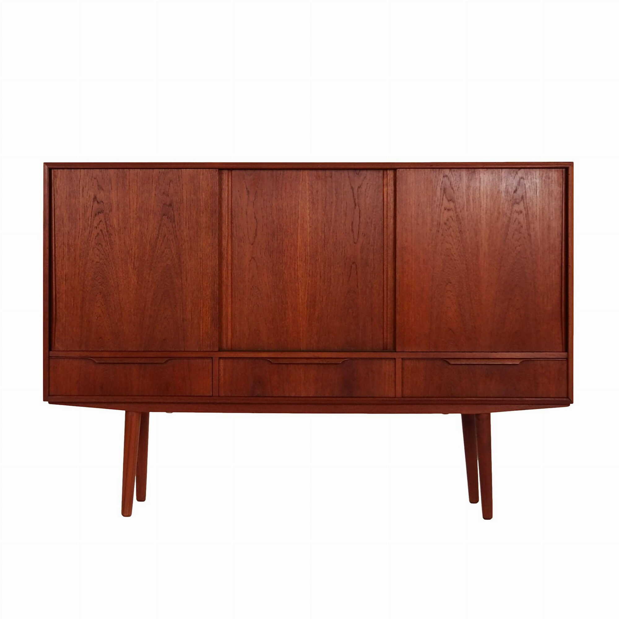 Highboard Teakholz Braun 1960er Jahre 0