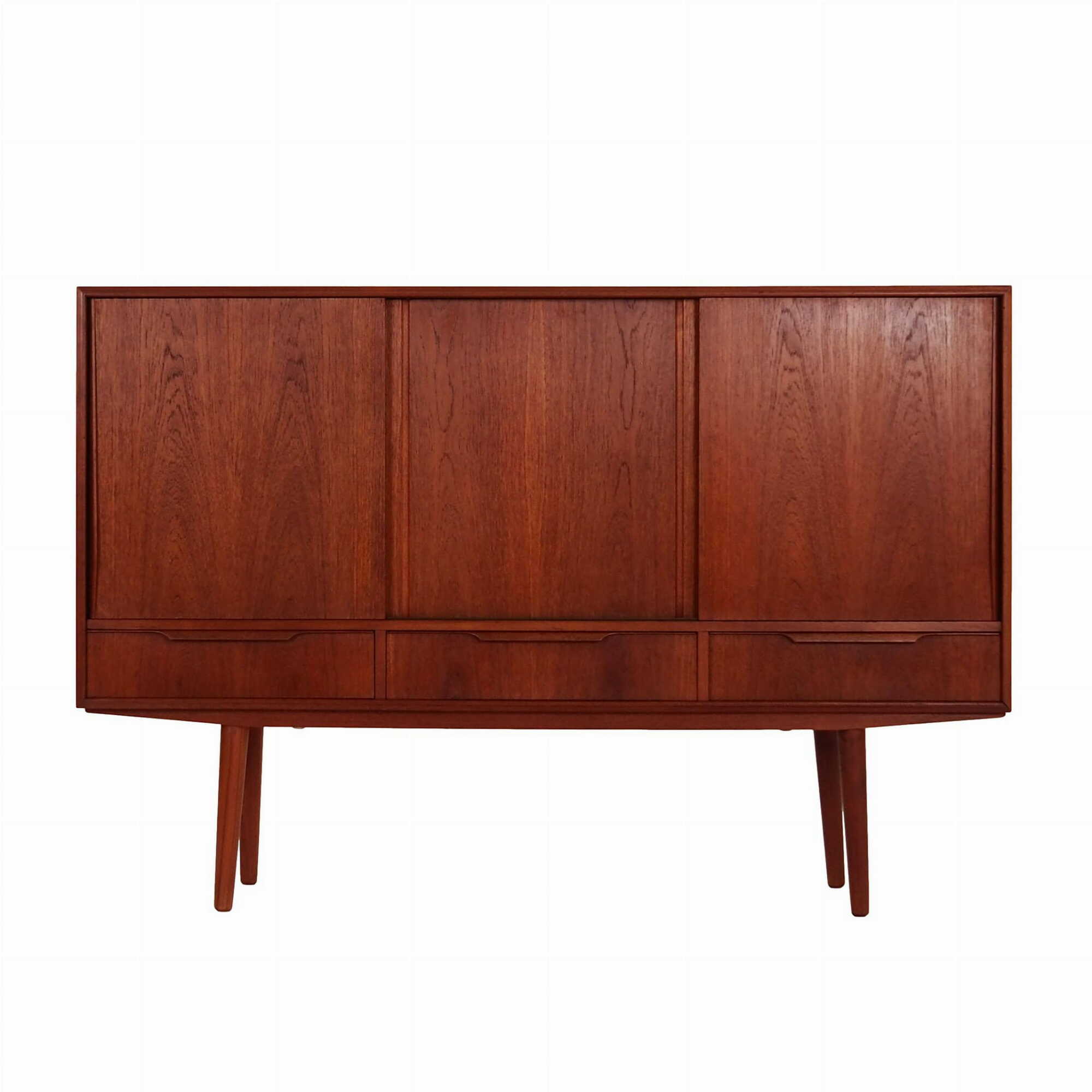 Highboard Teak Brown 1960s 0