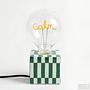 Table lamp Orly 1-light ceramic colored glass 4