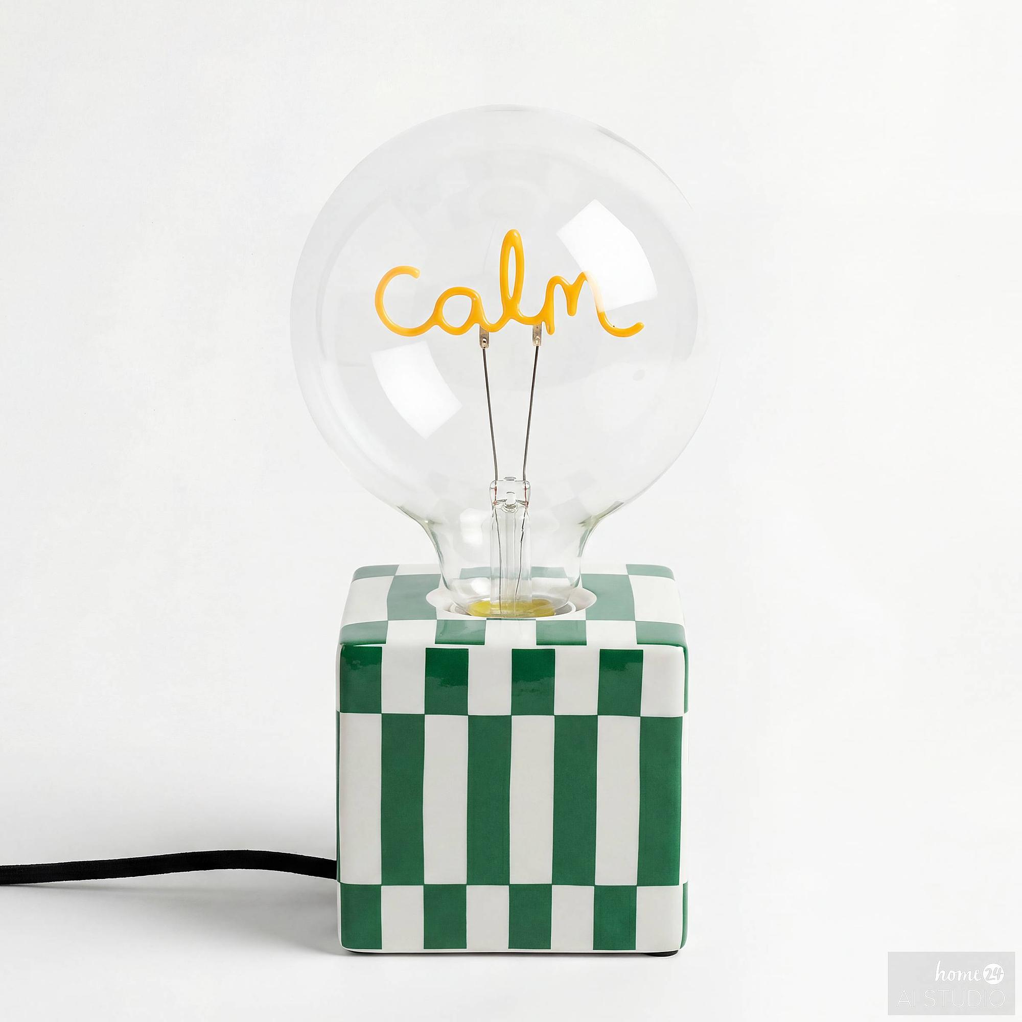 Table lamp Orly 1-light ceramic colored glass 4