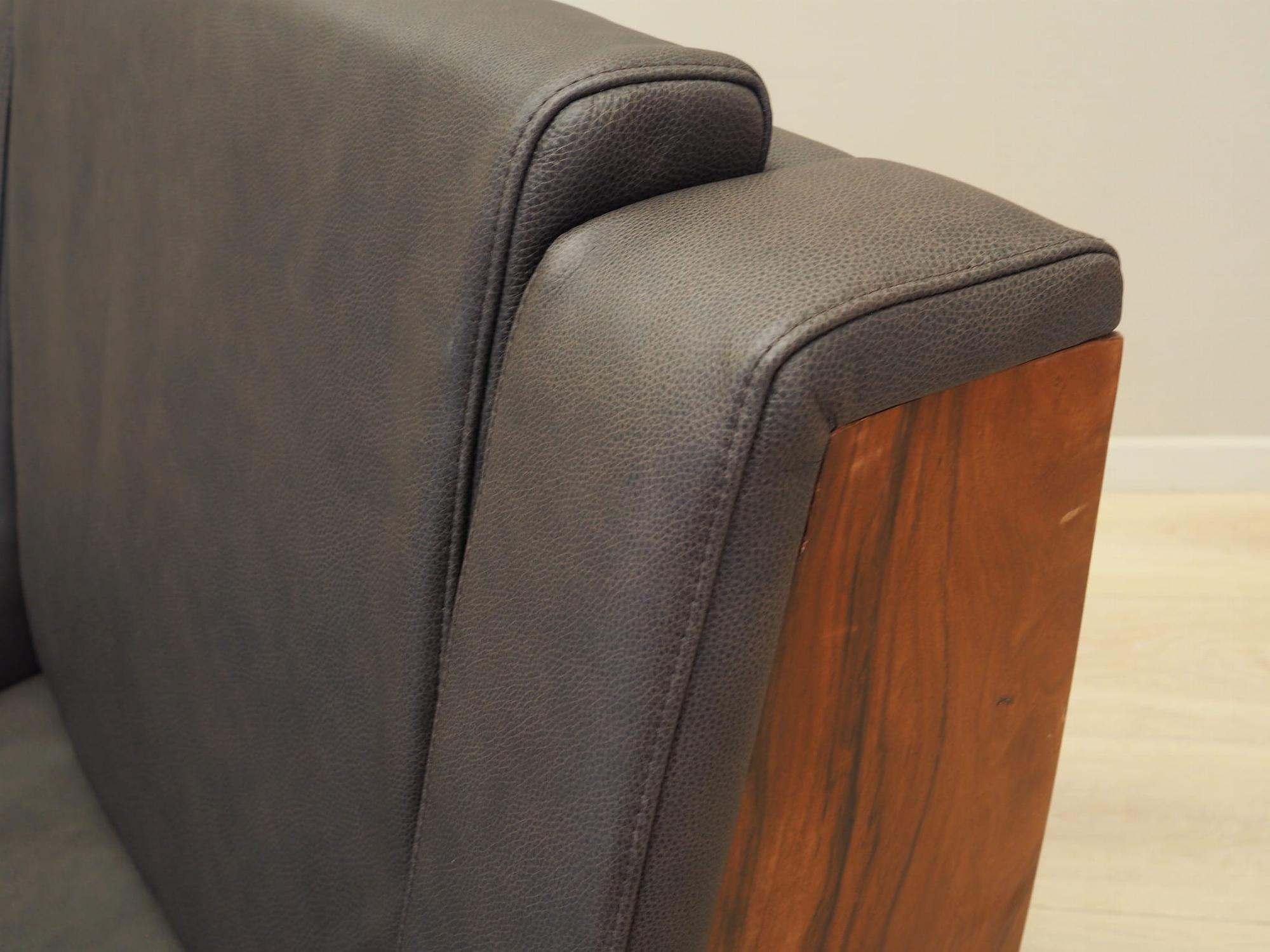 Armchair Leather Dark Brown 1970s 11