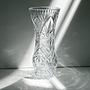 Vintage Blumenvase Bleikristall 1970er Jahre 0