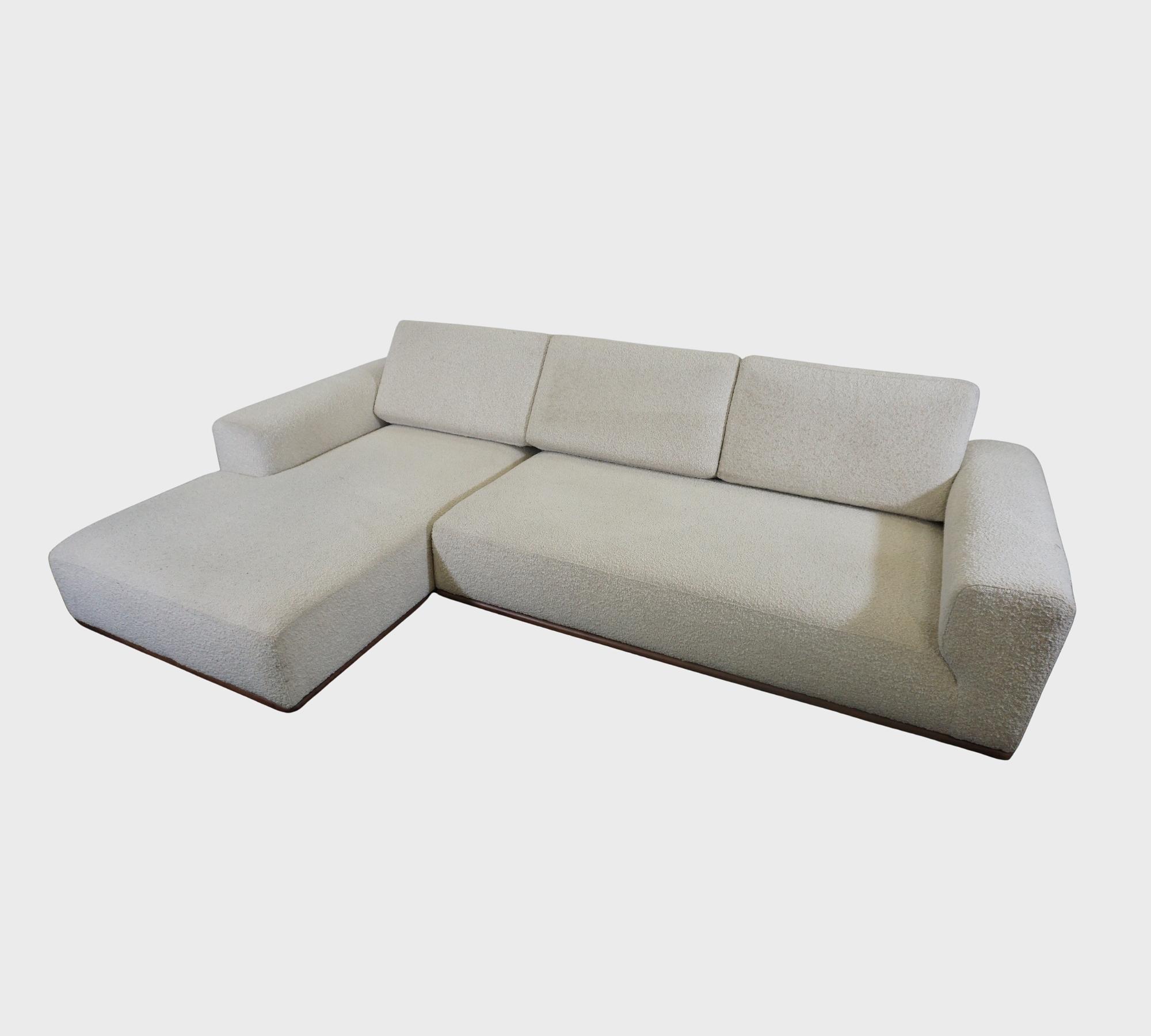 Vilmar Sofa 3-Sitzer Récamiere Links Maya Cream 6
