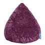 Fluffy XL Sitzsack Webplüsch Aubergine 0