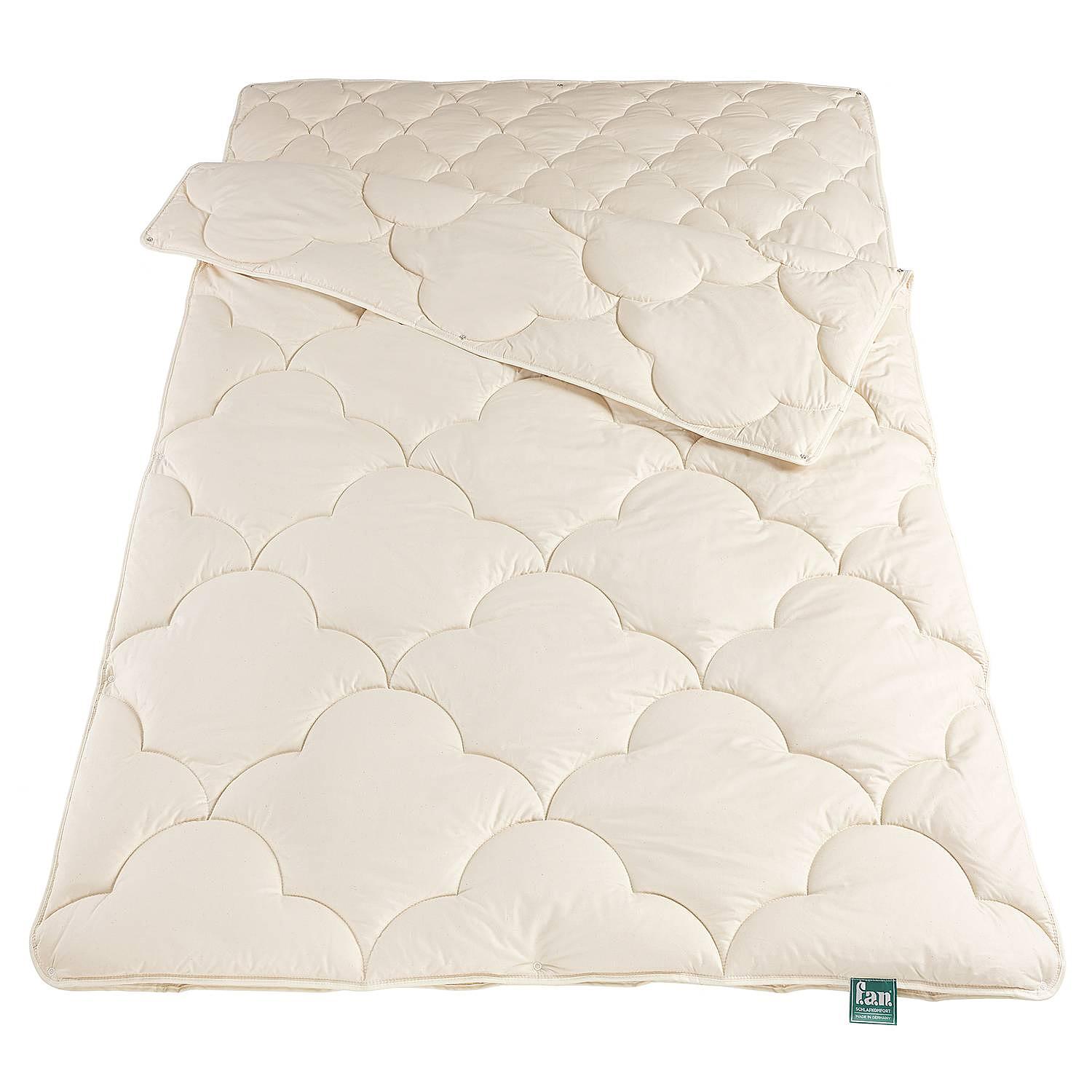 Hanf Relax Ganzjahresdecke Baumwolle Beige  1