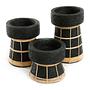 Serene Candle Holder Black 4
