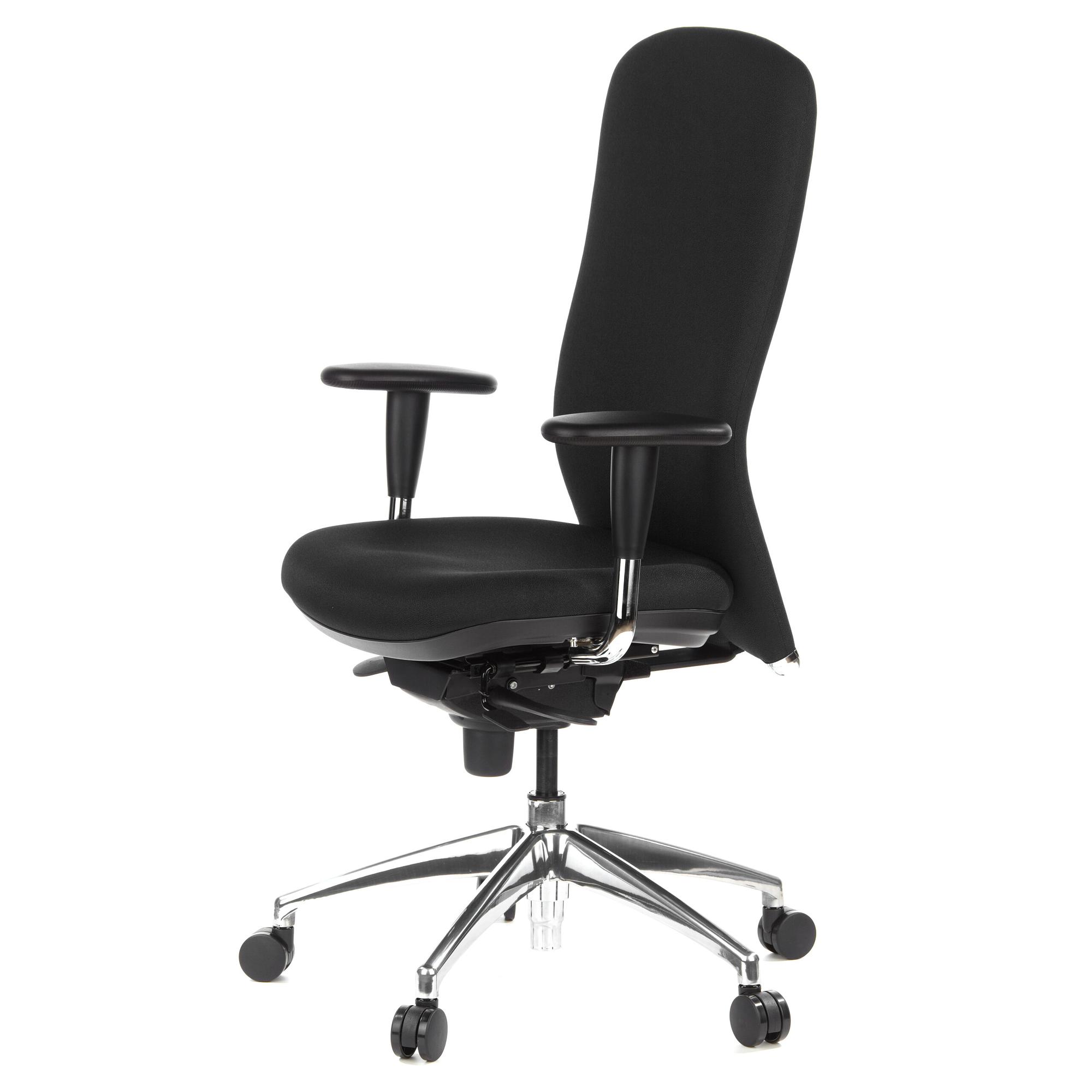 HIGH-TEC Bürostuhl Stoff Schwarz 8