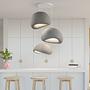 3-Flammig Wabi Sabi Kanso Beams Pendelleuchte Beton Grau 0