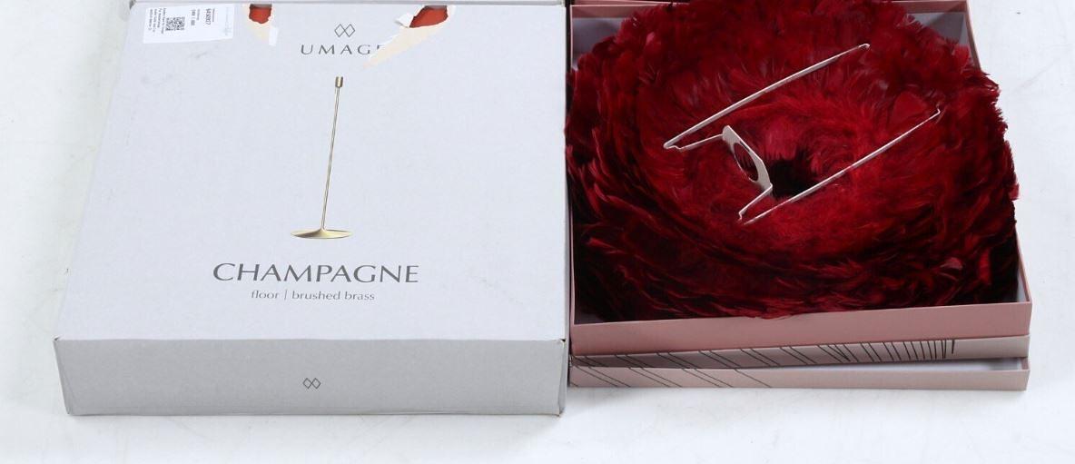 Eos Floor Lamp Mini Red Floor Gold 3