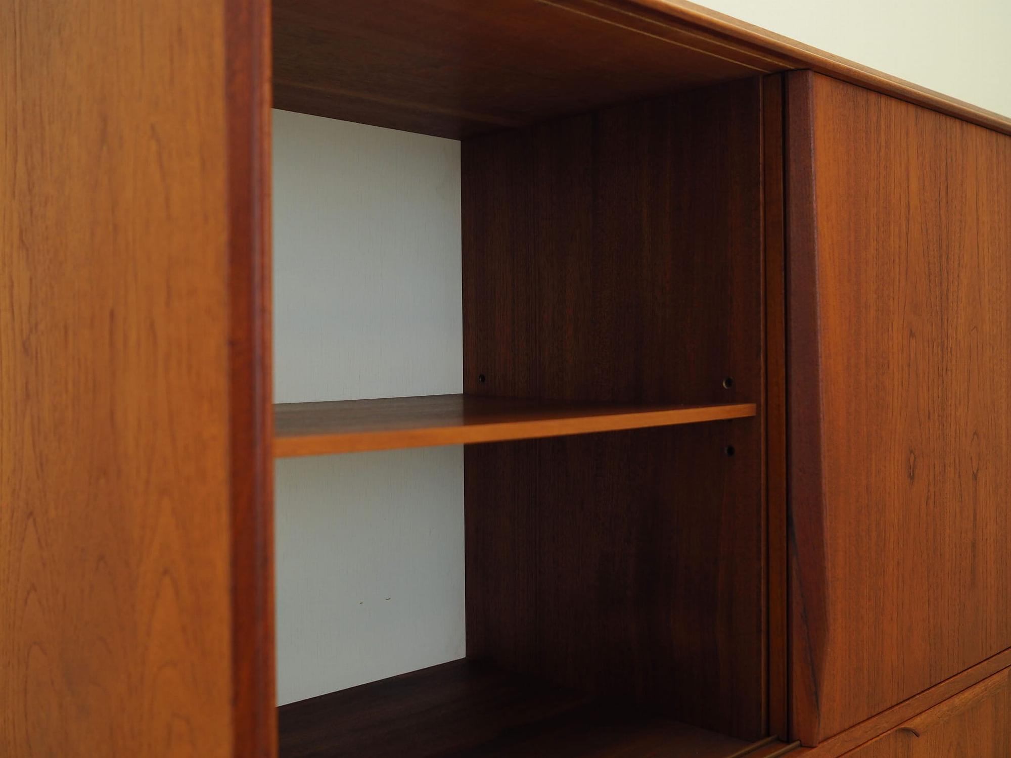 Highboard Teak Brown 1970s 12