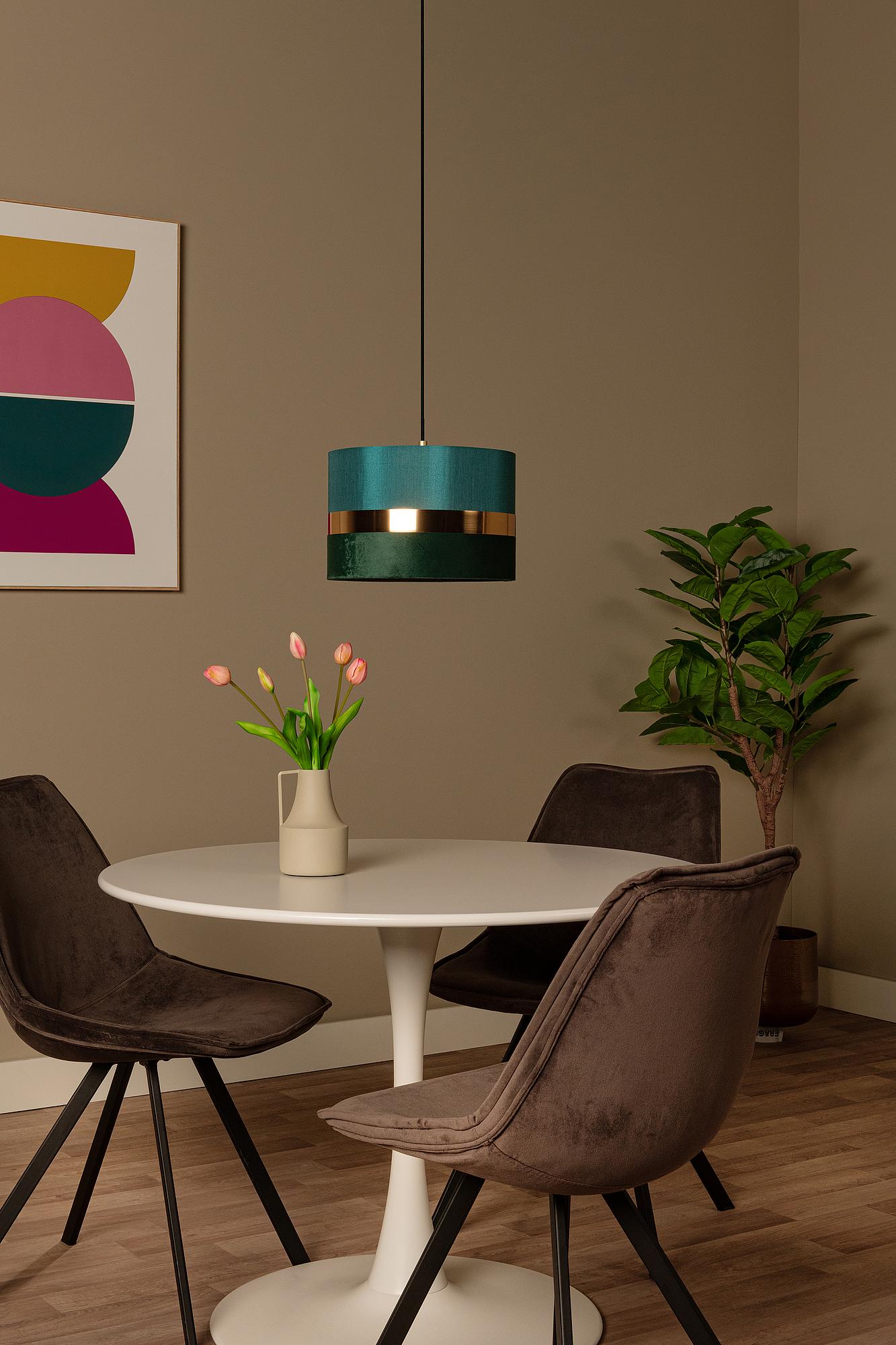 Tusse Pendelleuchte Leinen Grün 2