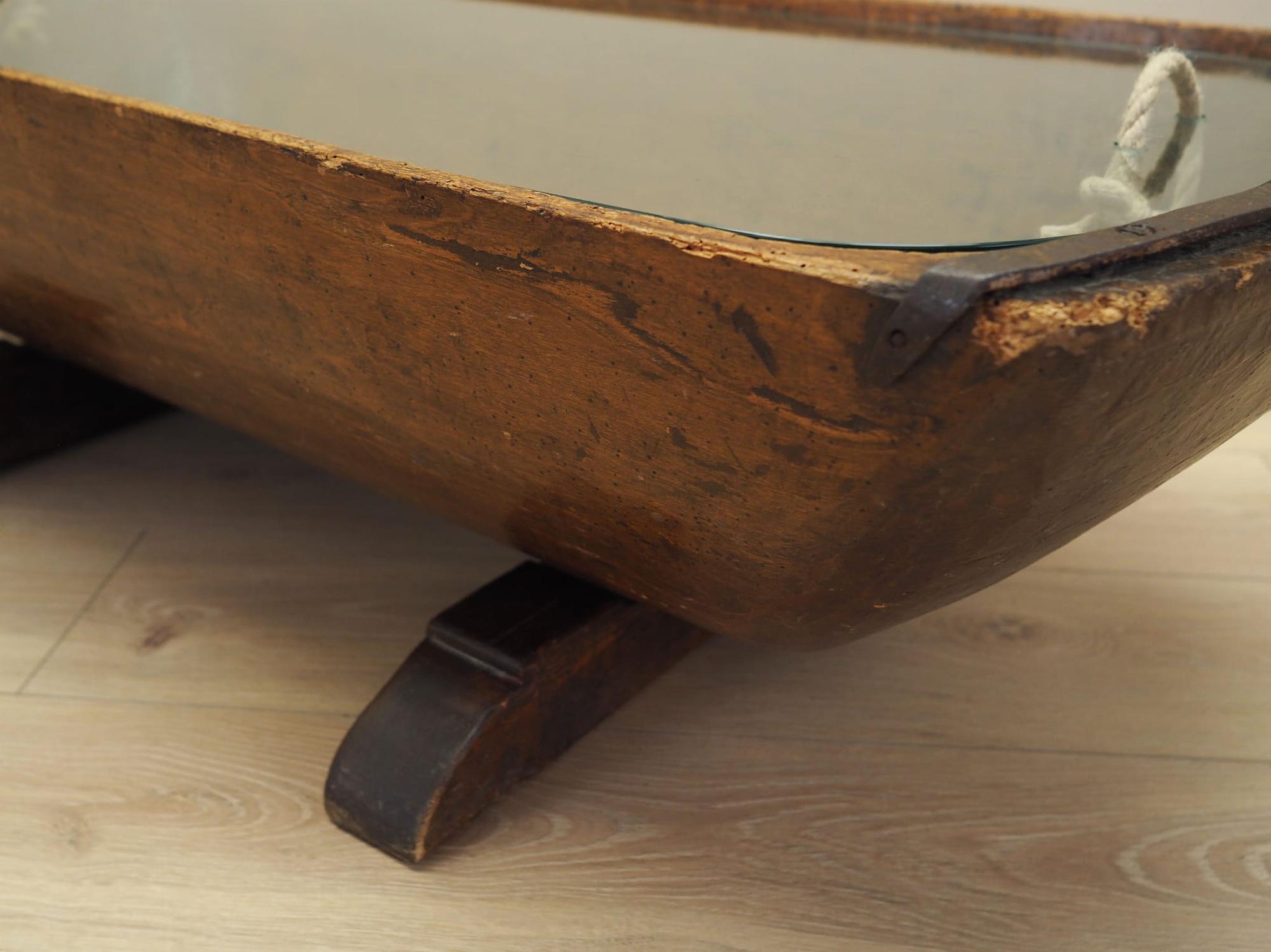 Coffee table Pine wood 1960s 11