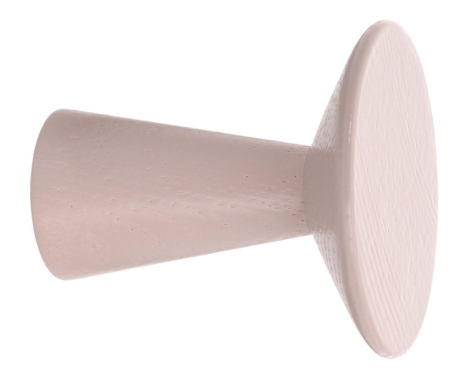 Cone Wandhaken Holz Metall Rosa 0